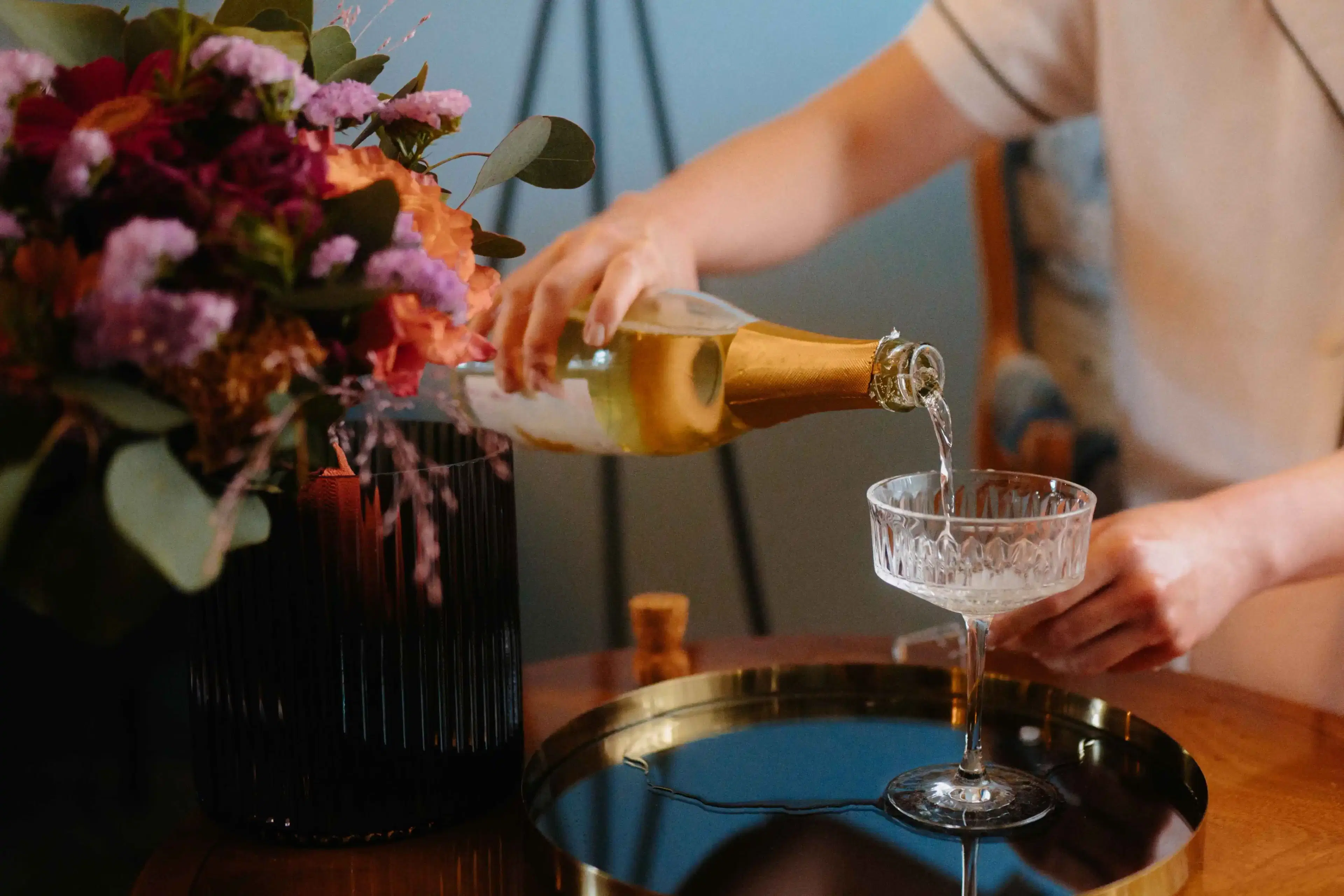 Champagner Anstoss der Braut - Hotel zum Oberjäger