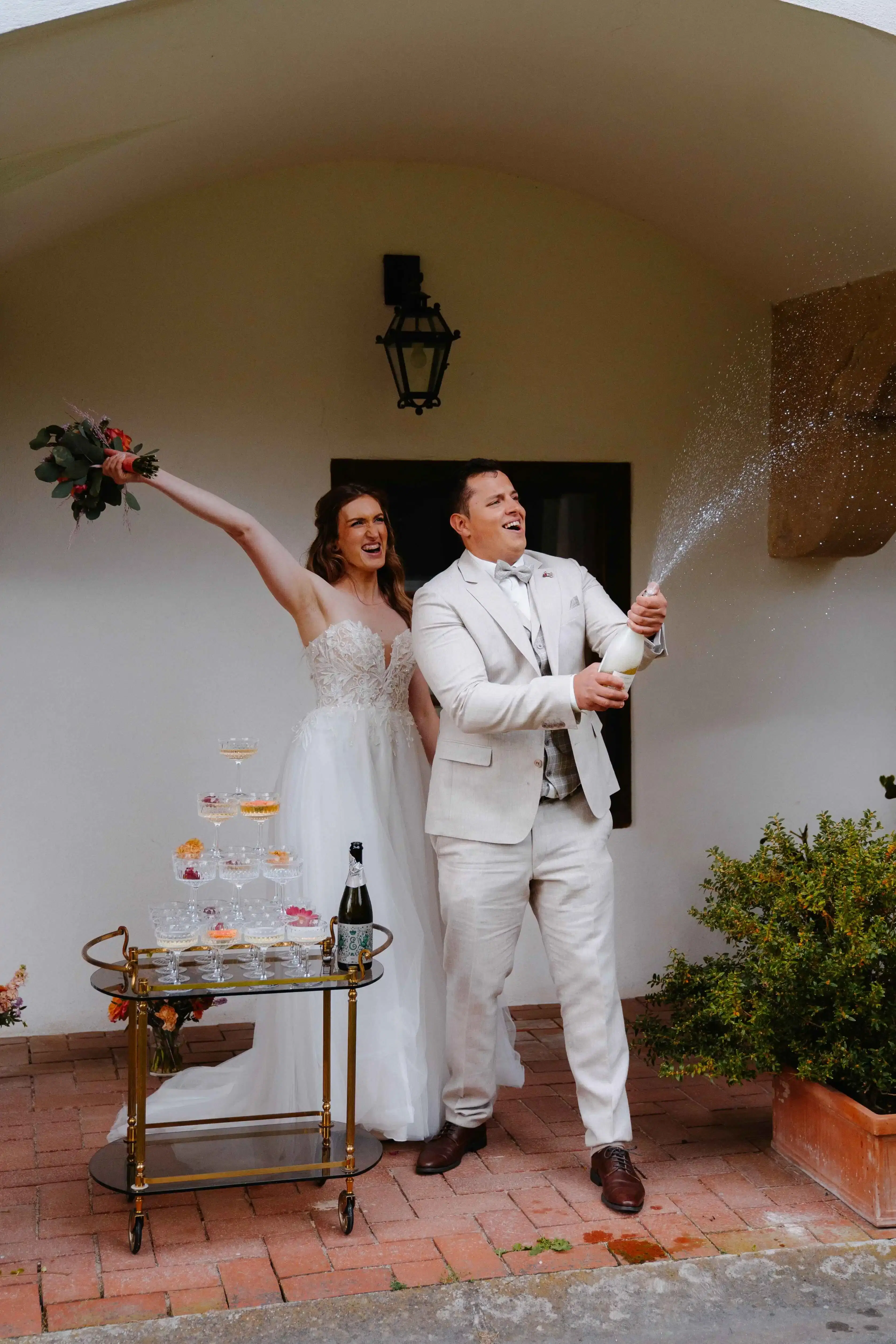 Champagner Fontäne Hochzeit - Burgenland Österreich