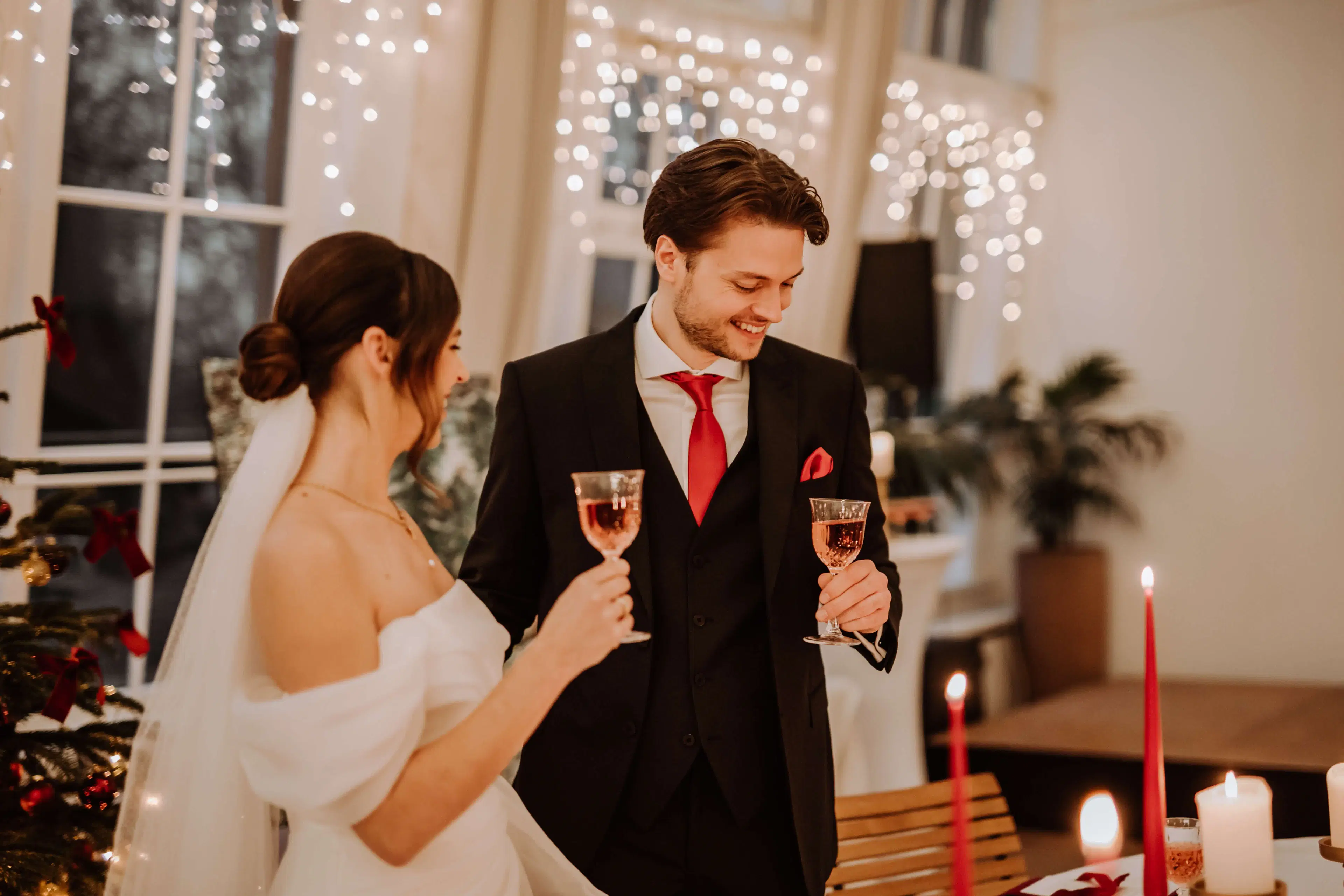 Elegante Hochzeitslocation in Wien, winterliches Ambiente
