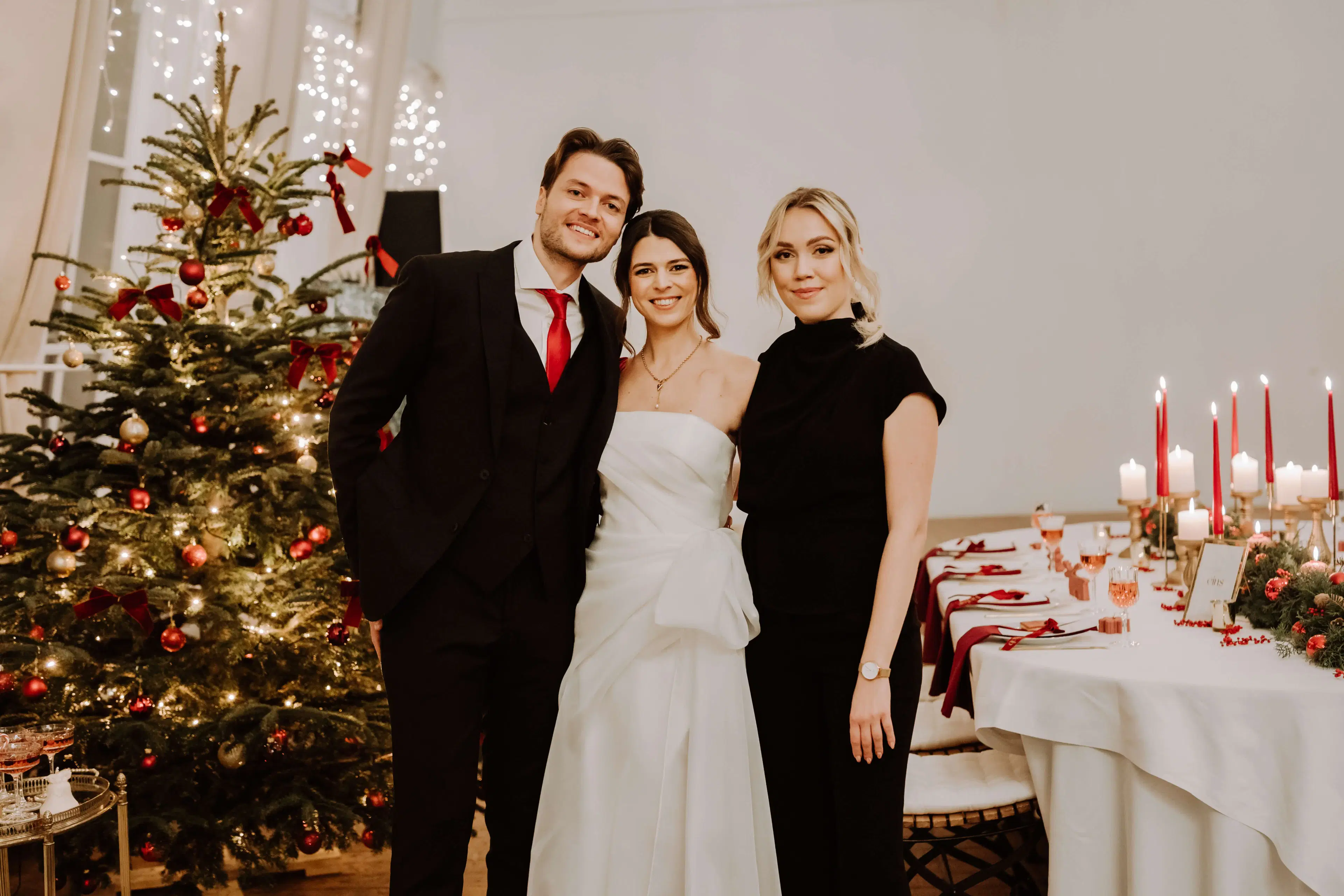 Professionelle Hochzeitsplanerin in Wien bei der Arbeit, Winterhochzeit