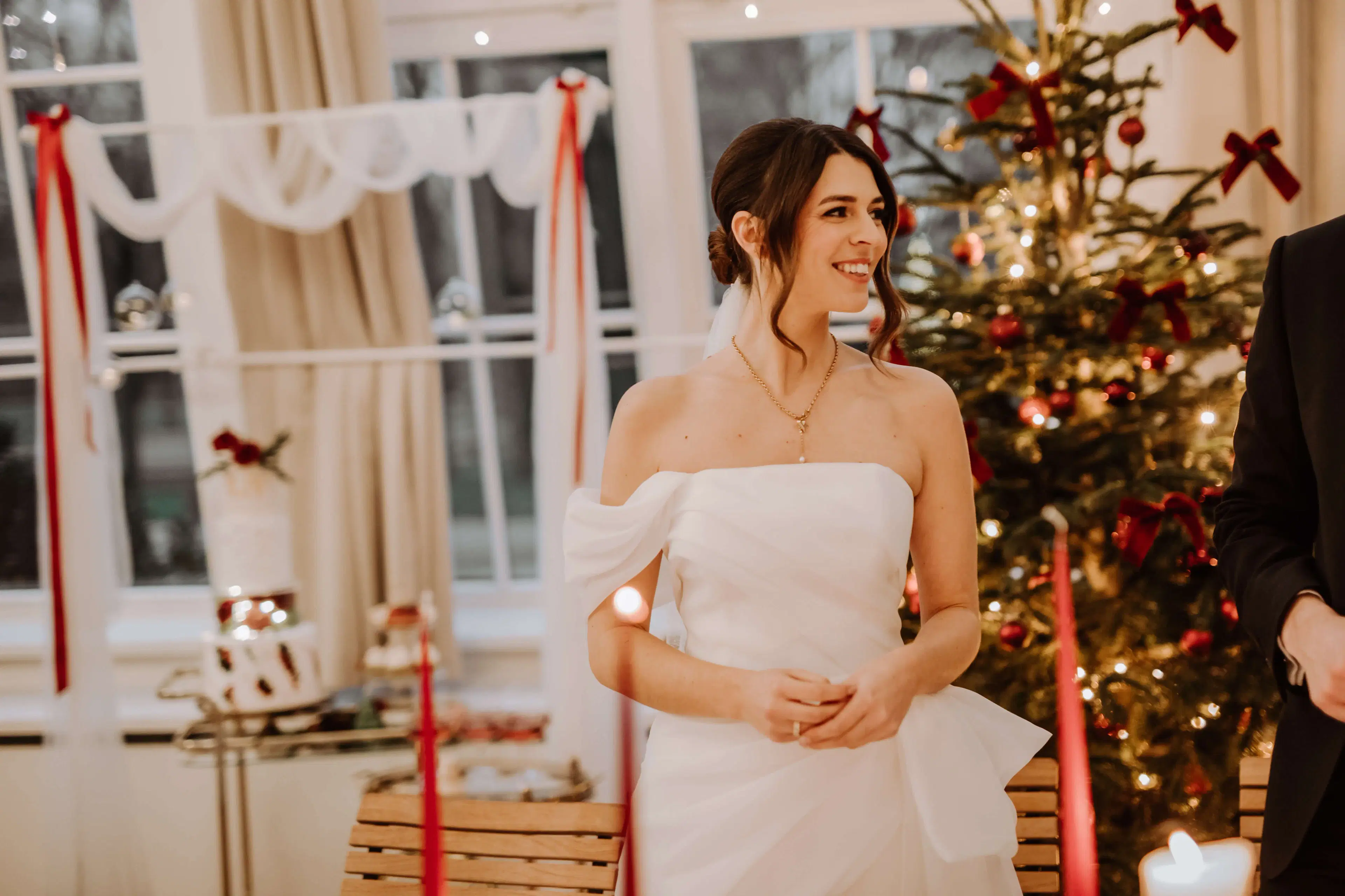 Romantische Hochzeitsmomente in Wien, winterliche Atmosphäre